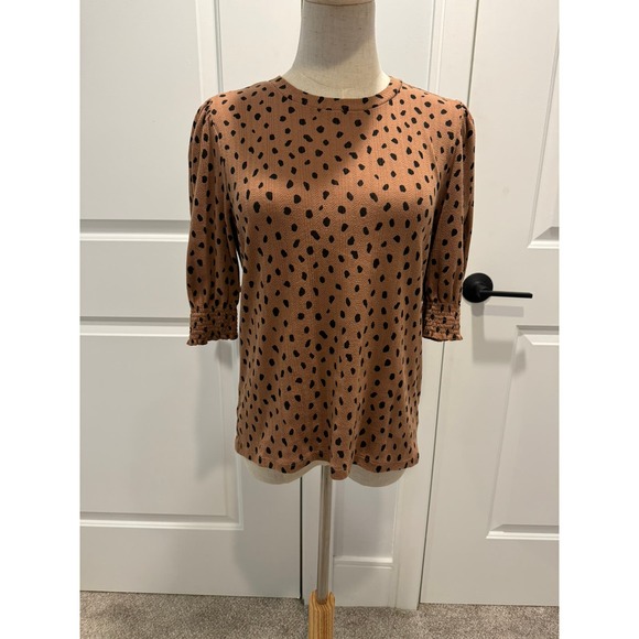 COPY - Light Cheetah Print Sweater Size M - Picture 3 of 5